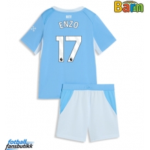 Manchester City Enzo Fernandez #17 Hjemmedraktsett Barn 2026-27 Kortermet (+ Korte bukser)